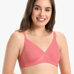 Every De by Amante Sunkist Coral Non Padded Non Wired Full Coverage Bra-picture-32