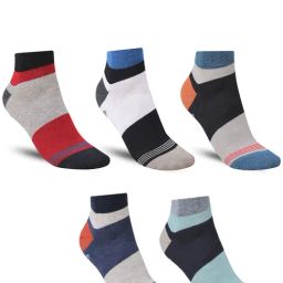 Dollar Assorted Striped Socks - Pack of 5-17