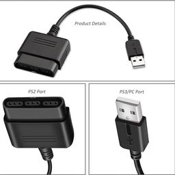 MRTURK REVHQ PS2 Controller to USB 2.0 Games Controller Adapter Converter Cable, Compatible with PS1 PS2 Dual Shock 2 Joypad Gamepad to PS3 PC Game image 5