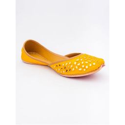 NR BY NIDHI RATHI Embellished Yellow Juttis-picture-13