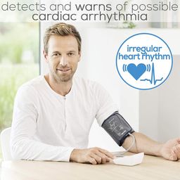 Beurer BM 27 Upper Arm Blood Pressure Monitor With Cuff Position Control And The Automatic Incorrect Usage Message With German Technology, White image 4