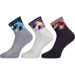 Winget Pack Of 3 Patterned Ankle Length Socks-image-93