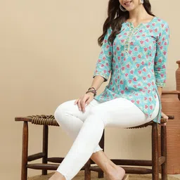 KALINI Floral Print Cotton Top-image-28