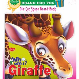 'Who Am I' Giraffe Die Cut Shape Board Book - English-18