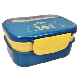 FunBlast Lunch Box with Spoon and Fork  - Blue-8