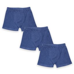 Kiddopanti Pack Of 3 Solid Boxer Shorts - Navy Blue-image-80