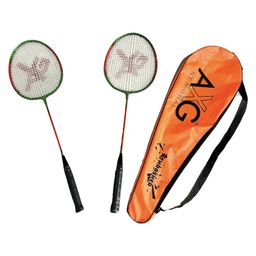 AXG NEW GOAL Thrasher Badminton Rackets Set Of 2 With Cover - Red & Green-26