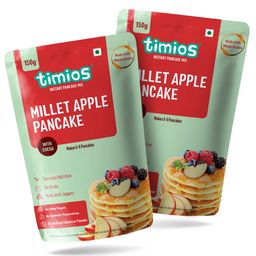 timios Multigrain No Maida Organic Apple Millet Instant Pancake with Cocoa Sweetened with Jaggery - 150 g Each-33