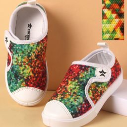 Cute Walk by Babyhug Printed Casual Shoes With Velcro Closure - Green-image-11