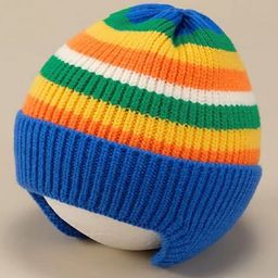SYGA Striped Design Warm Knitted Winter Cap - Blue-image-55