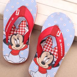 Cute Walk by Babyhug Disney Minnie Mouse Printed Slip On Flip Flops - Red-picture-13