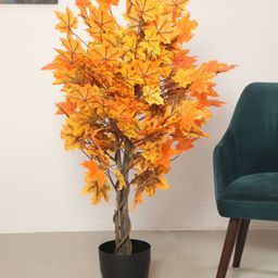 Arick Decor 4.Ft Artificial Maple Plants Tree with Pot for Interior Decor/Home Decor/Office Dcoror-image-56