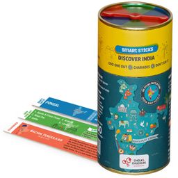 Chalk and Chuckles Smart Sticks-Discover India Educational Game and Puzzle - Multicolor-17