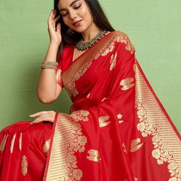 PBS PRINTS Woven Design Zari Art Silk Banarasi Saree-image-55