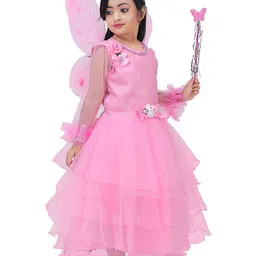 kids fashion hub Embellished Georgette Fit & Flare Dress-picture-24