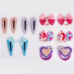 RIBBON CANDY Set Of 12 Girls Embellished Hair Accessory-17