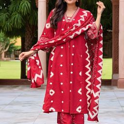 Aaghnya Women Viscose Rayon Printed Kurta Sets-image-82