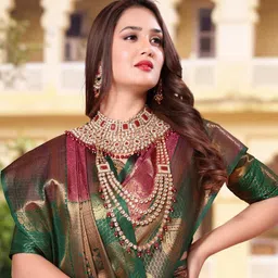 jayant creation Red Art Silk Barasi Sarees-picture-45