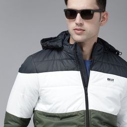 BEAT LONDON by PEPE JEANS Colourblocked Hooded Padded Jacket-image-78