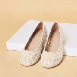 Pantaloons Junior Beige Flat Ballets-29