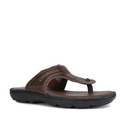 Hush Puppies by Bata Men's Track Brown T-Strap Sandals-image-92