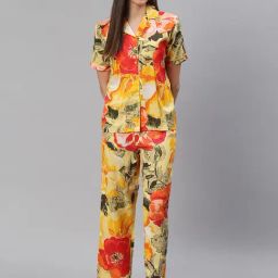 Cation Multicolor Printed Shirt With Pyjamas-picture-14