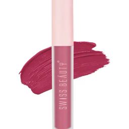 SWISS BEAUTY Super Matte Liquid Lipstick Soft Rose - 3.5 ml-image-17