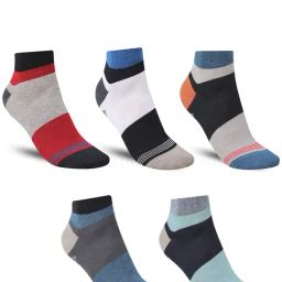 Dollar Assorted Striped Socks - Pack of 5-17