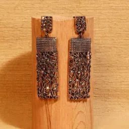 Sohi women's geometric constellation drop earrings gold-image-92