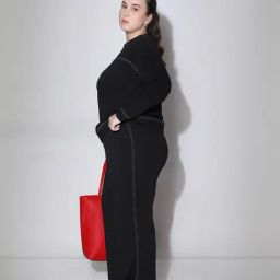 Vero Moda Curve Black Cotton - Organic Wide Leg Trouser-image-25