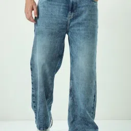 Bewakoof Blue Straight Fit Jeans-picture-31