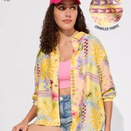 The Souled Store Multi Loose Print Shirts-image-80