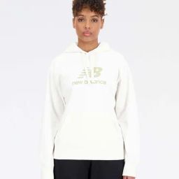 New Balance White Cotton Printed Sports Hoodie-image-55
