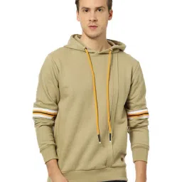 Campus Sutra Khaki Hooded Sweatshirt-picture-40