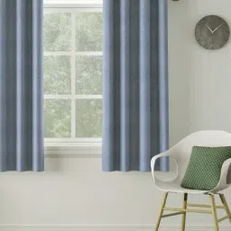 DDECOR Live Beautiful Blue Polyester 5 ft Window Curtain-image-32