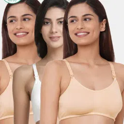 Inner Sense Multicolored Non Wired Non Padded Nursing Bra (Pack Of 3)-image-33