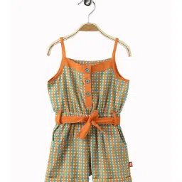 Nino Bambino Kids Multi Checks Jumpsuit with Belt-image-28