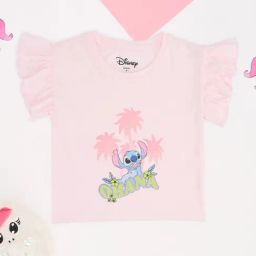 Pantaloons Junior Girls Pink T-Shirt-image-85