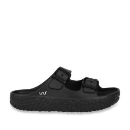 Doubleu Women's Black Casual Sandals-image-93