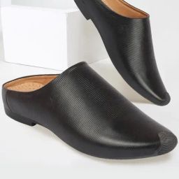 Fausto Men's Black Mule Shoes-image-96