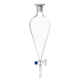 ABGIL Separating Funnel Pear Shape With Interchangeable Stopper & Glass Stopcock 1 L Transparent Borosilicate Glass, FS-T-385-06-image-8