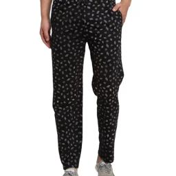 Vimal Jonney Black Regular Fit Printed Trackpants-image-51