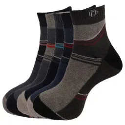 Dollar Multi Cotton Self Pattern Socks - Pack of 5-image-31