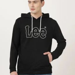 Lee Black Full Sleeves Hooded Sweatshirt-picture-25