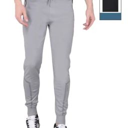 Force NXT Grey & Black Cotton Regular Fit Joggers - Pack Of 2-image-42