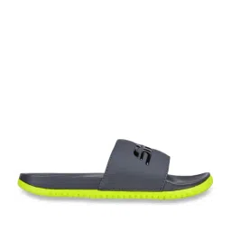 Skechers Boys GAMBIX III-GRAYLER Charcoal Lime Lifestyle Slippers-image-30