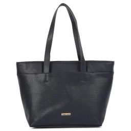 Fastrack Navy Blue Textured Tote Bag for Women-image-46