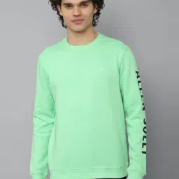 Allen Solly Green Cotton Regular Fit Printed Sweatshirt-picture-31