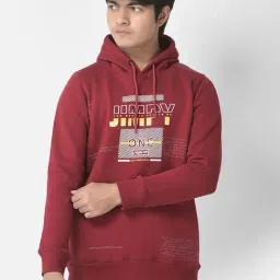 Crimsoune Club Kids Maroon Printed Full Sleeves Sweatshirt-image-8