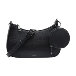 Kazo Black Small Hobo Bag-22
